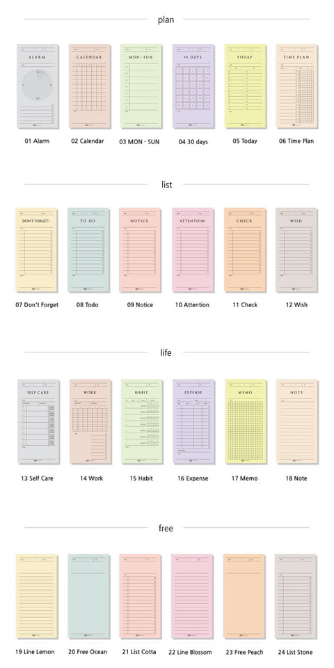 Pop-up Memo Pad Sign [24types]