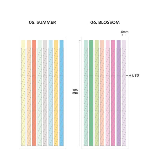 Index Long Highlighter POP Sticky Notes [2types]