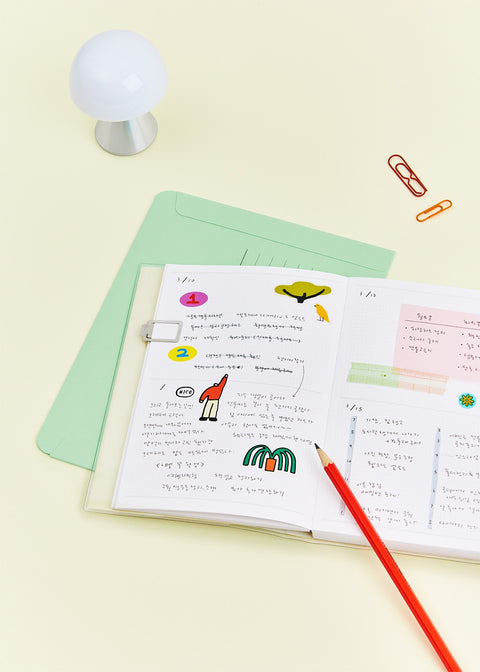 Little Things All Season Drawing Daily Diary ver.3 [3colors]