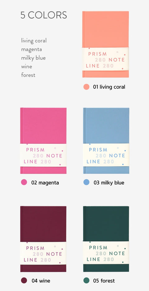 PRISM 280 Line Notebook [5colors]