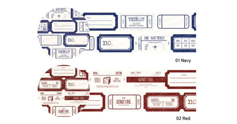 DIY-Cut Ticket Masking Tape [2colors]