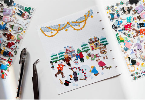 Snowy Day Seal Sticker | Deco Sticker