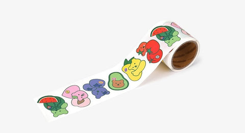 Jelly Bear Roll Sticker [01 Fruit] | Gummy Bear