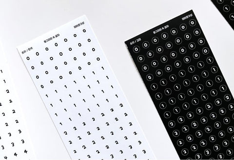 Number Stickers Pack | 2sheets