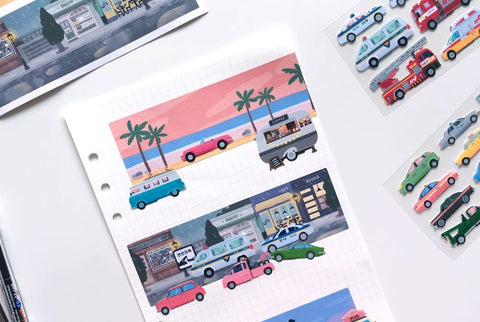 Background Scenery Sticker Set [3types]