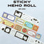 ICONIC Doodle Roll Sticky Notes [4types] | Sticky Memo