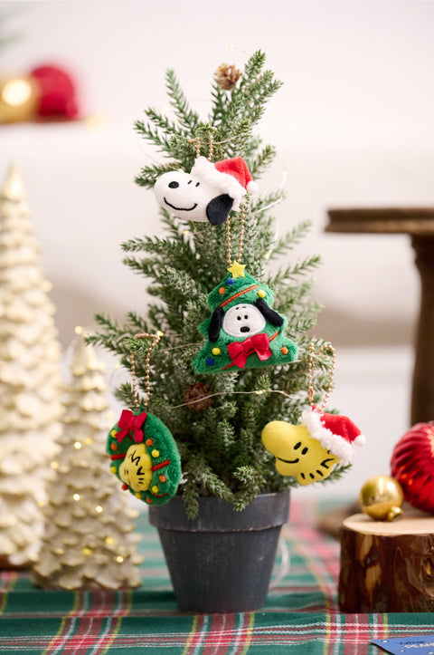 Peanuts Snoopy Holiday Key Ring 4types SET | Christmas, Woodstock, Snoopy | Tree Objet | Ornament