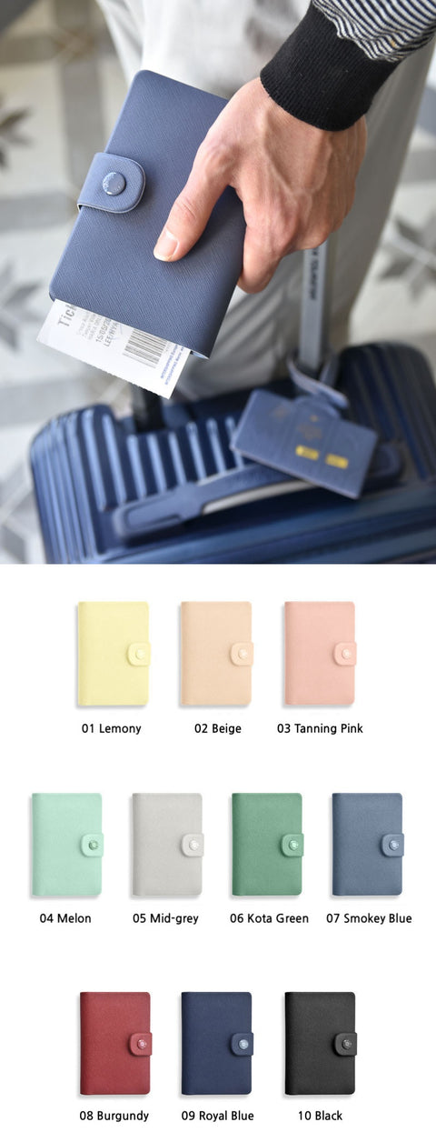 Classy Passport Cover [10colors] | Anti Skimming