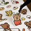 momossi Sticker Pack | 6sheets | Bear Sticker