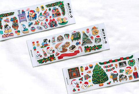 Kitty Christmas Seal Sticker [3types] | Cat Deco Sticker