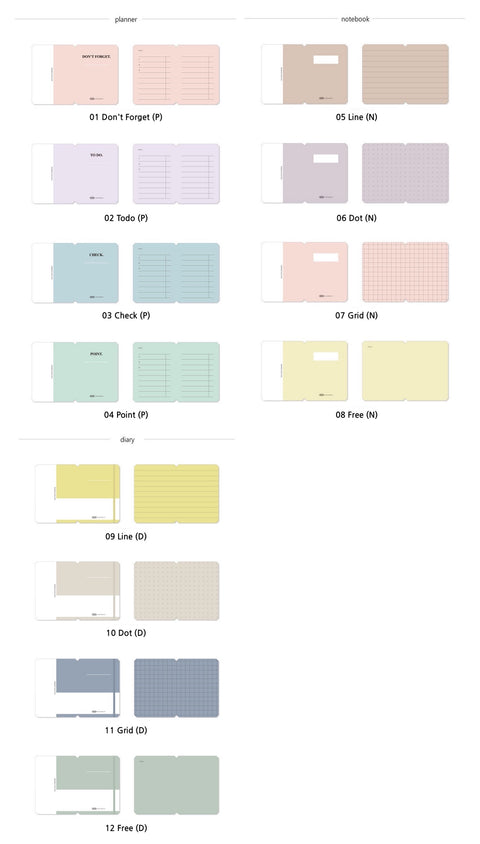 Thumbnail Sticky Memo Book [12types] | Foldable Sticky Notes