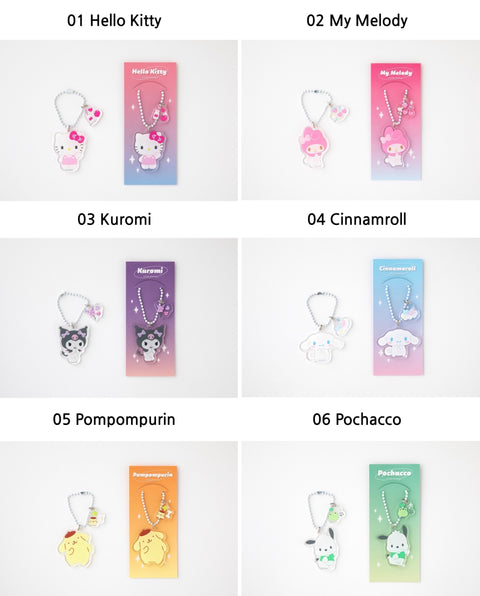 Sanrio Cute Transparent Key Rings [6types]