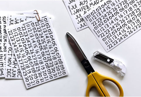 Crooked Date Seal Sticker Pack | Deco Sticker