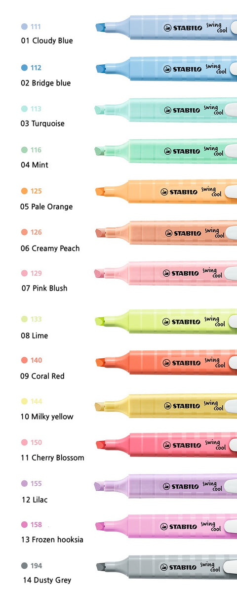 STABILO Swing Cool Pastel Highlighter [14colors]