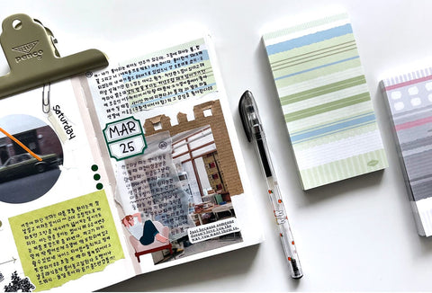 Warm Patterned Memo Pad Set [2types]