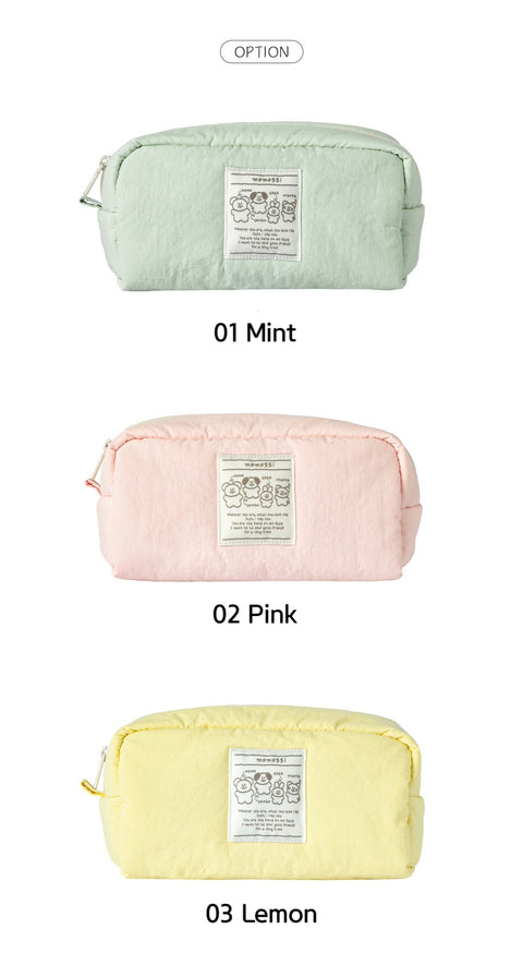 Momossi Marshmallow Pencil Pouch [3colors]