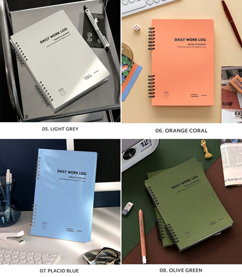 A5 Daily Work Log Notebook [4colors]