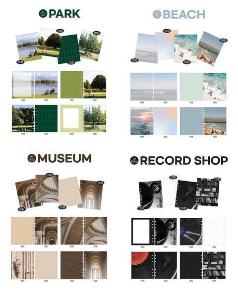 A6 WIDE Photo Mix Diary Refill [4types]