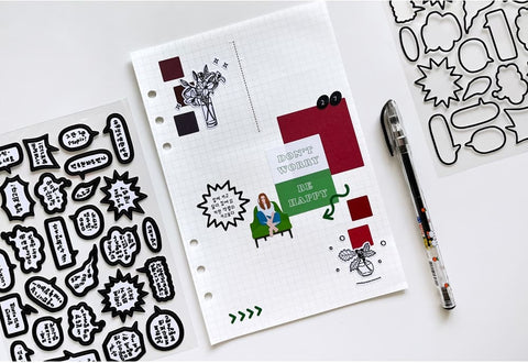 Speech Bubble Line Seal Sticker | Deco Sticker