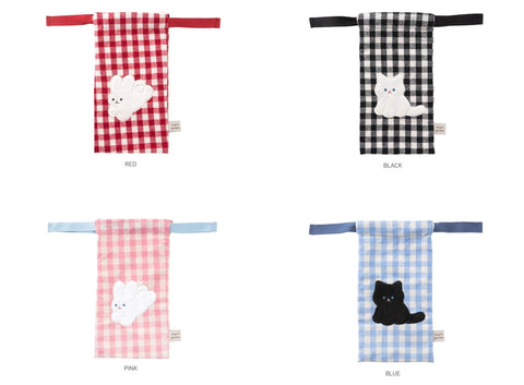 Piyo Check Pencil Pouch [4colors]