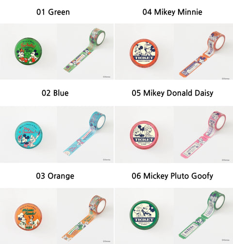 DISNEY Mickey Mouse Masking Tape [6types]