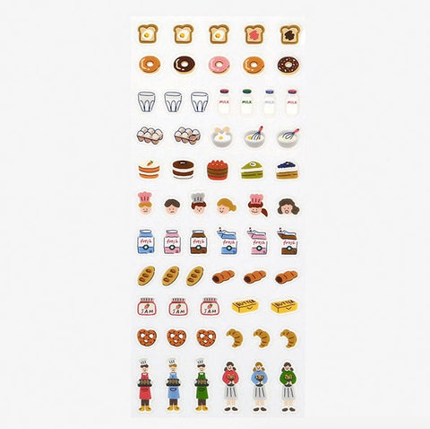 Planner Deco Seal Sticker [05 Bakery]