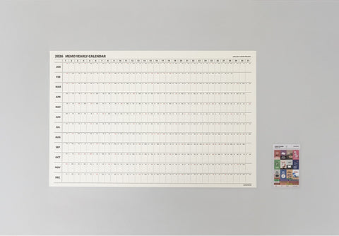 2026 Life&Pieces Yearly Calendar Poster + Point Sticker Set [2types]