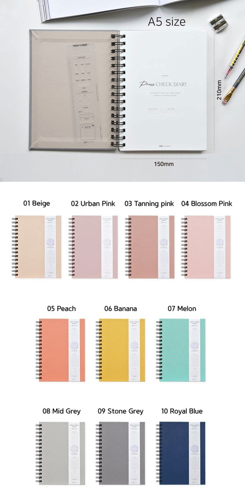 Press Check Weekly Planner [10colors]