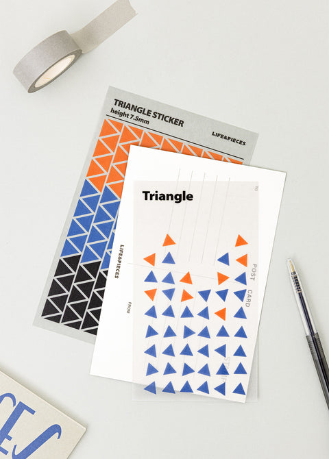 LIFE & PIECES Figure Sticker Pack [2types] | Triangle, Rectangle