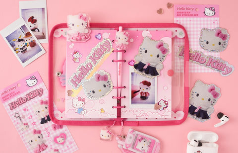 Highteen Hello Kitty Hologram Big Sticker Set