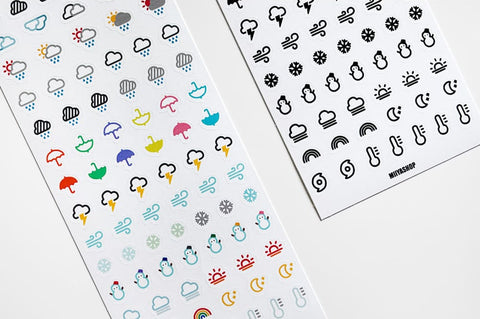 Today's Weather Icon Seal Sticker | 2sheets