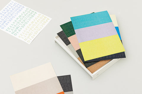LIFE & PIECES Vintage Typo Sticker Pack | 6sheets