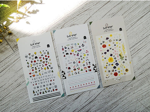 Planner Stickers [1050 deco flower]