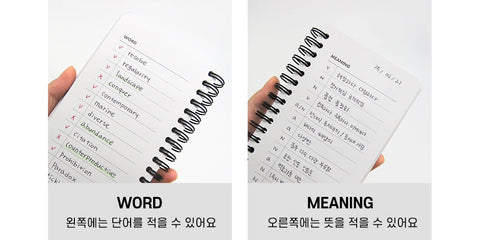 Beginning Vocabulary Notebook [4colors] | Word Book
