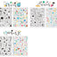 Sign Deco ver.2 All-in-One Pack [2types] | 5sheets | symbol sticker