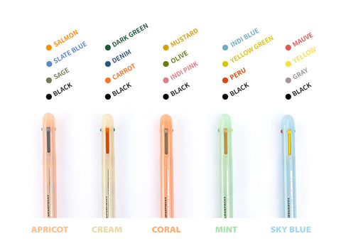 LIFE & PIECES 4colors Gel Pen New 0.4mm [5colors]