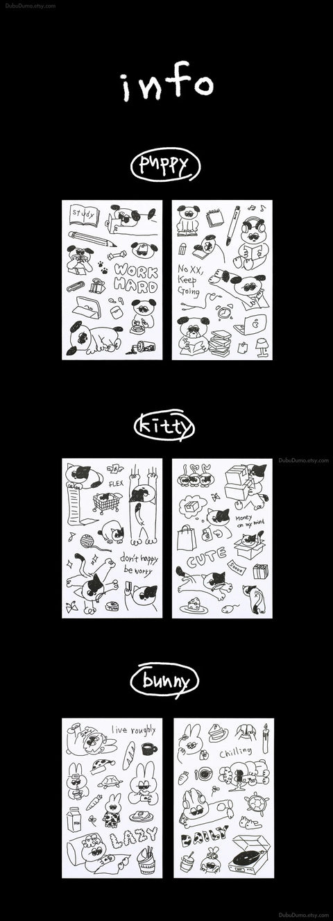 Daily Drawing Sticker ver.1 [3types]