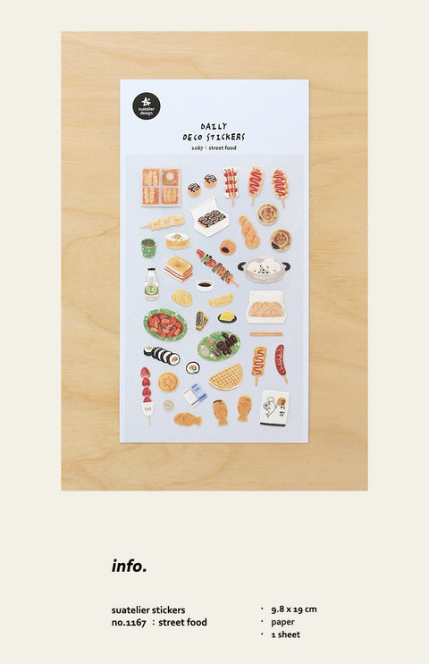 Planner Stickers [1167 street food]