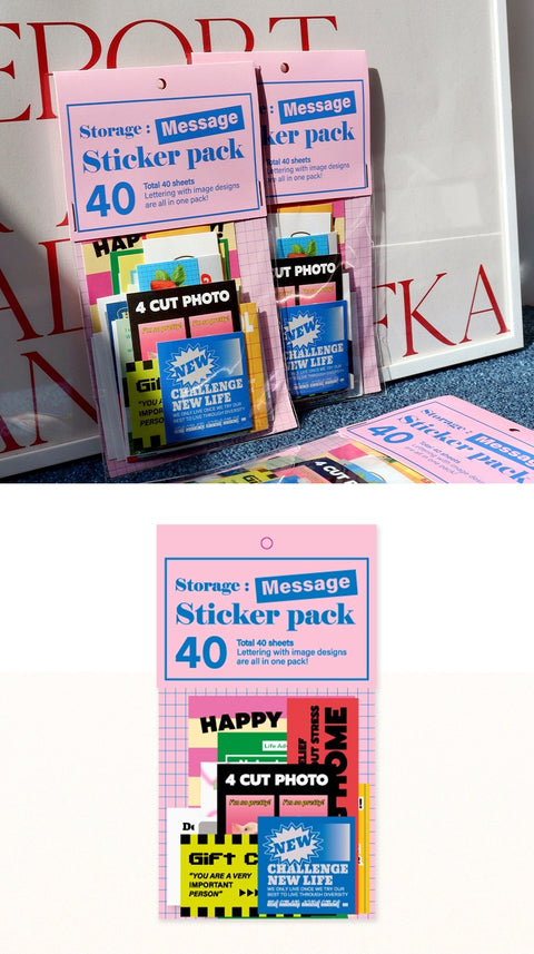 Storage: Message Sticker Pack | 40sheets