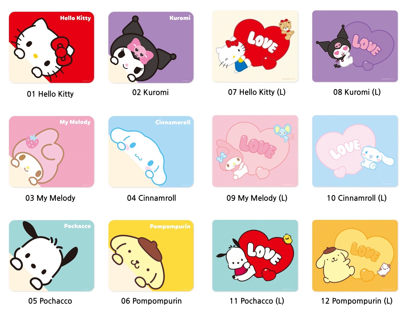 Sanrio Character Mouse Pad [12types] | Hello Kitty | Kuromi