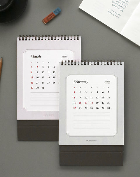 2026 Desk Calendar | Desk Scheduler 2026