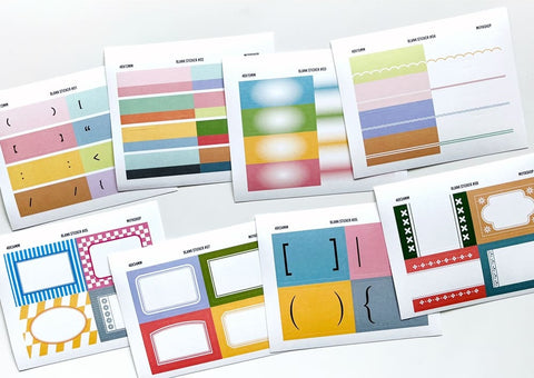 Blank Deco Sticker Pack | 16sheets