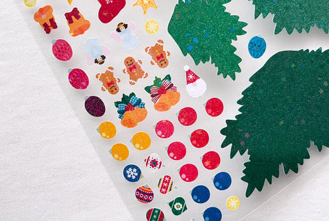 Christmas Tree DIY Seal Sticker [2types] | Deco Sticker
