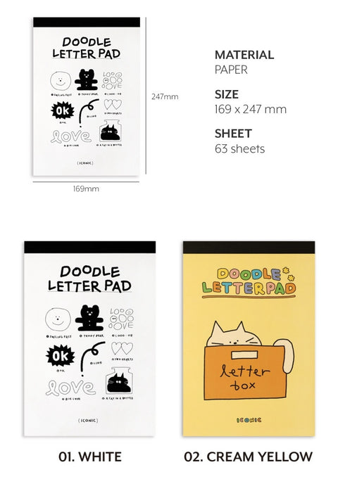 Doodle Letter Pad [2colors]