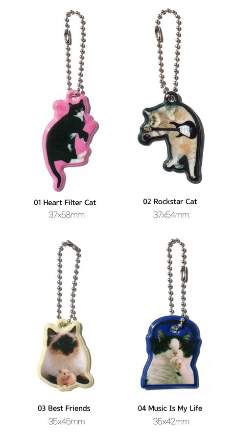 Cat Lover Key Rings [3types] | Diary Charm