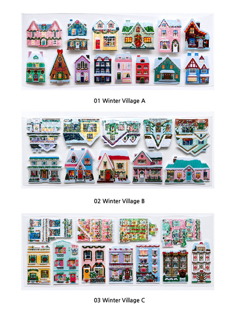 Winter Village Seal Sticker [3types]