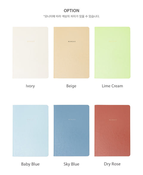 Moment Line Notebook L v.5 [6colors]