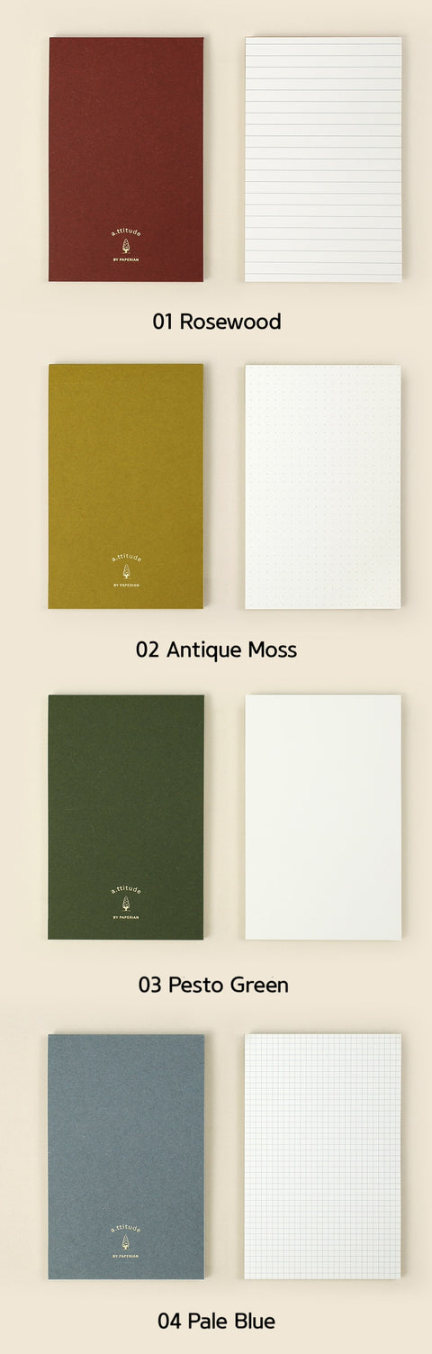 a.ttitude Memo Pad [4types] | Line, Dot, Blank, Grid Notepads