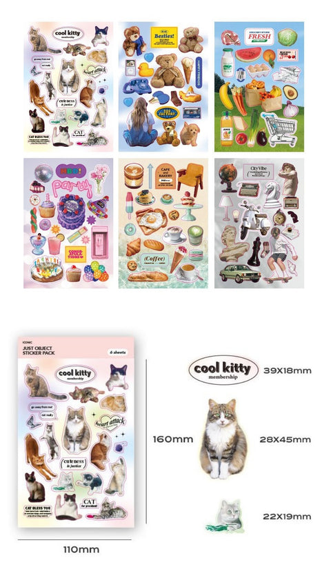 Just Object Sticker Pack | 6sheets