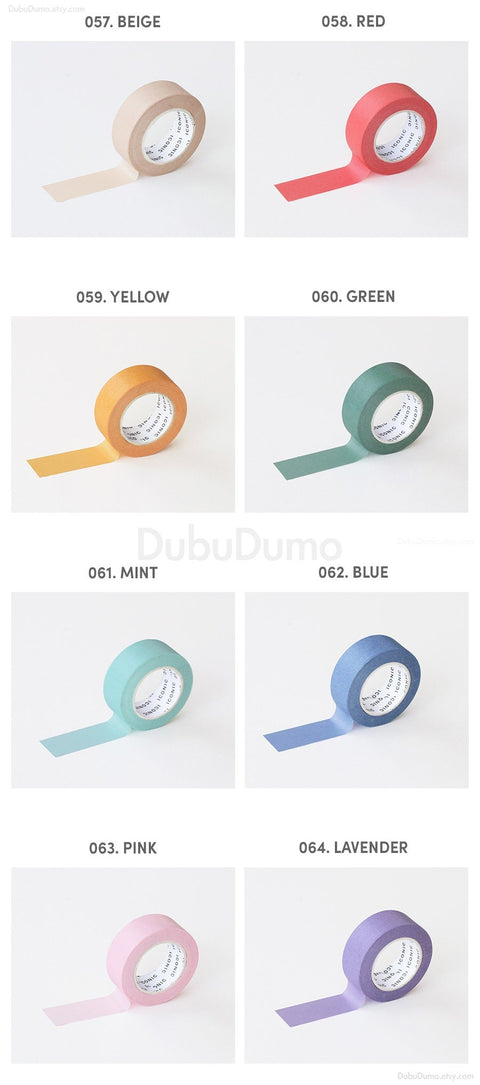 Solid Masking Tape [8colors]